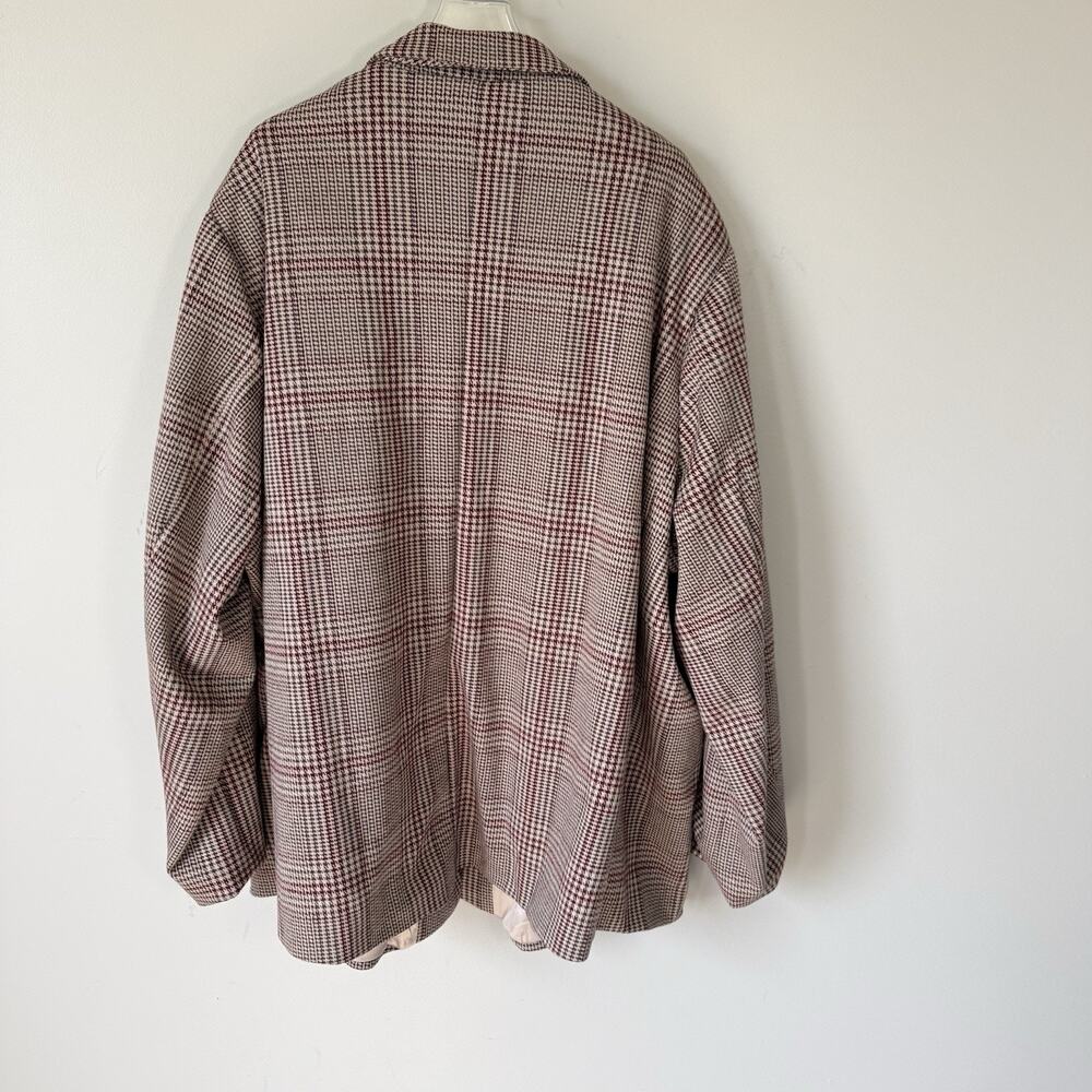 TORRID Woman's Jacquard Stretch Blazer Houndstooth Plaid Size 4X Career New - Picture 2 of 6